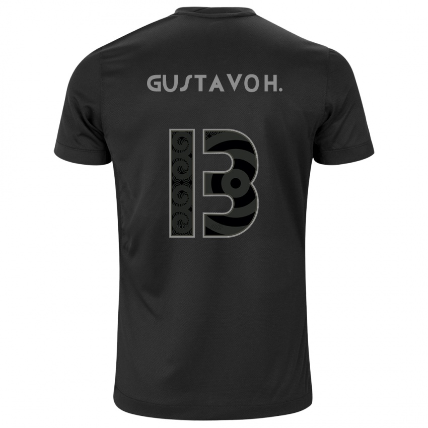 Criança Camisola Gustavo Henrique #13 Preto Alternativa 2024/25 Camisa Brasil