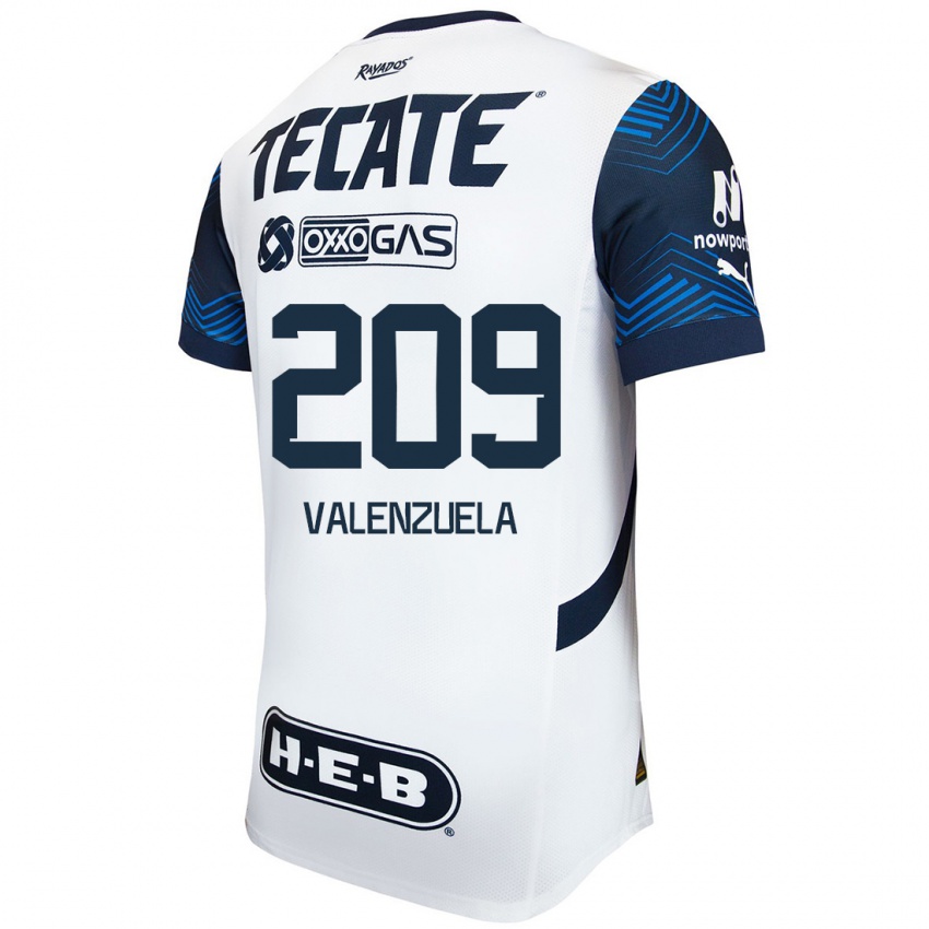 Criança Camisola Francisco Valenzuela #209 Branco Azul Alternativa 2024/25 Camisa Brasil