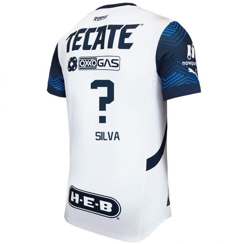 Criança Camisola Patricio Silva #0 Branco Azul Alternativa 2024/25 Camisa Brasil