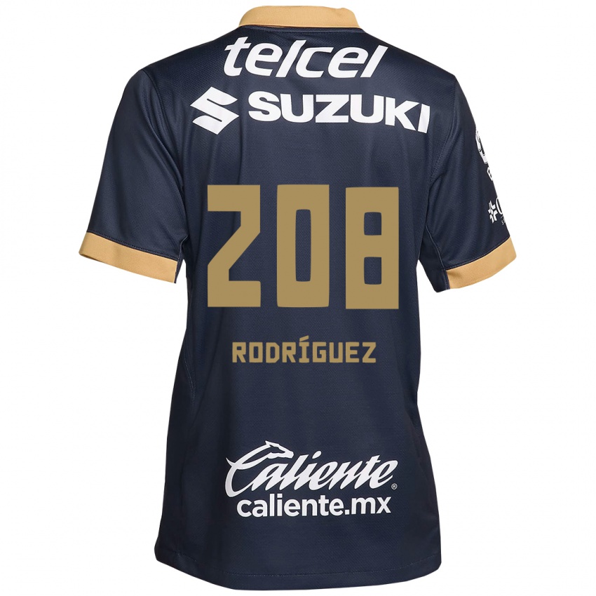 Criança Camisola Gael Rodríguez #208 Obsidiana Ouro Branco Alternativa 2024/25 Camisa Brasil