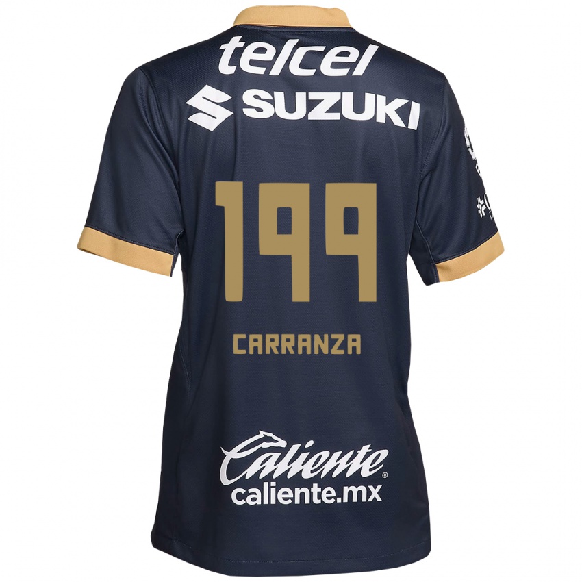 Criança Camisola Kléber Carranza #199 Obsidiana Ouro Branco Alternativa 2024/25 Camisa Brasil