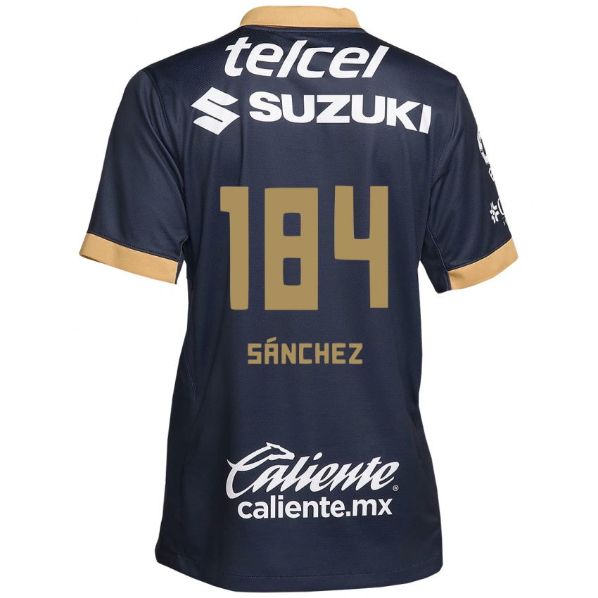 Criança Camisola Manuel Sánchez #184 Obsidiana Ouro Branco Alternativa 2024/25 Camisa Brasil