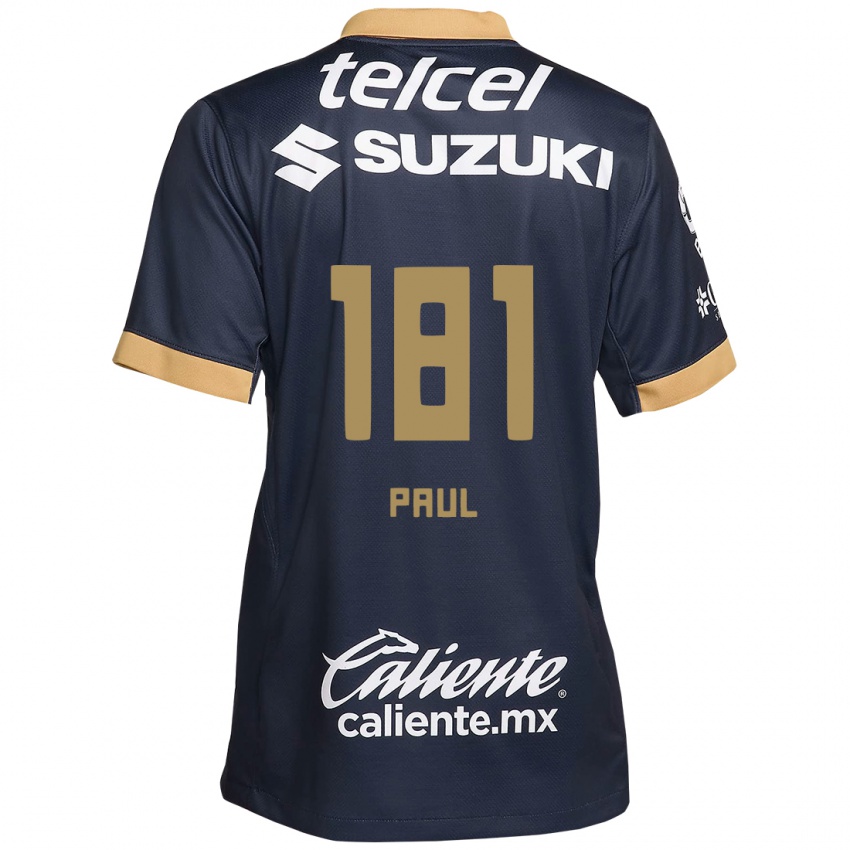 Criança Camisola Miguel Paul #181 Obsidiana Ouro Branco Alternativa 2024/25 Camisa Brasil