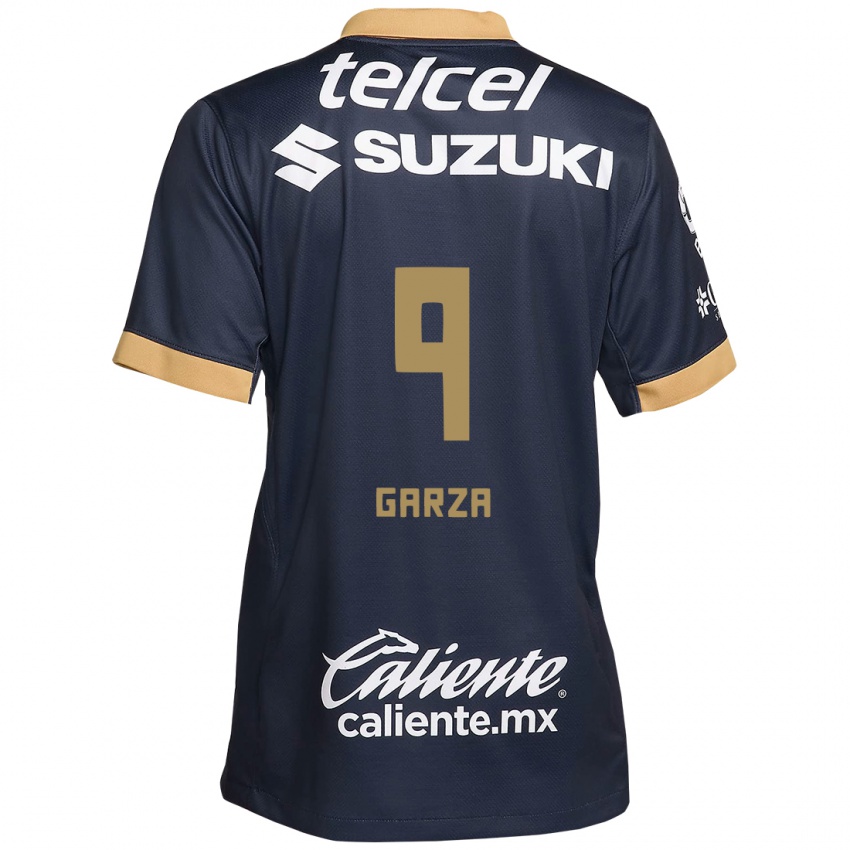 Criança Camisola Dinora Garza #9 Obsidiana Ouro Branco Alternativa 2024/25 Camisa Brasil