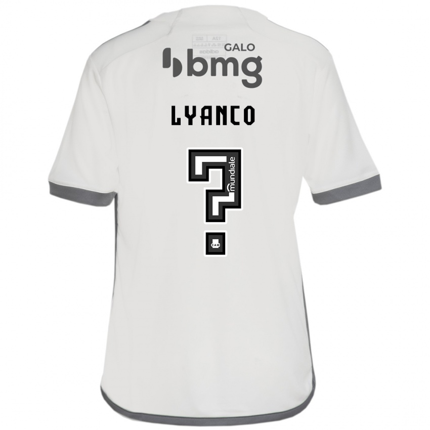 Criança Camisola Lyanco #0 Off White Alternativa 2024/25 Camisa Brasil