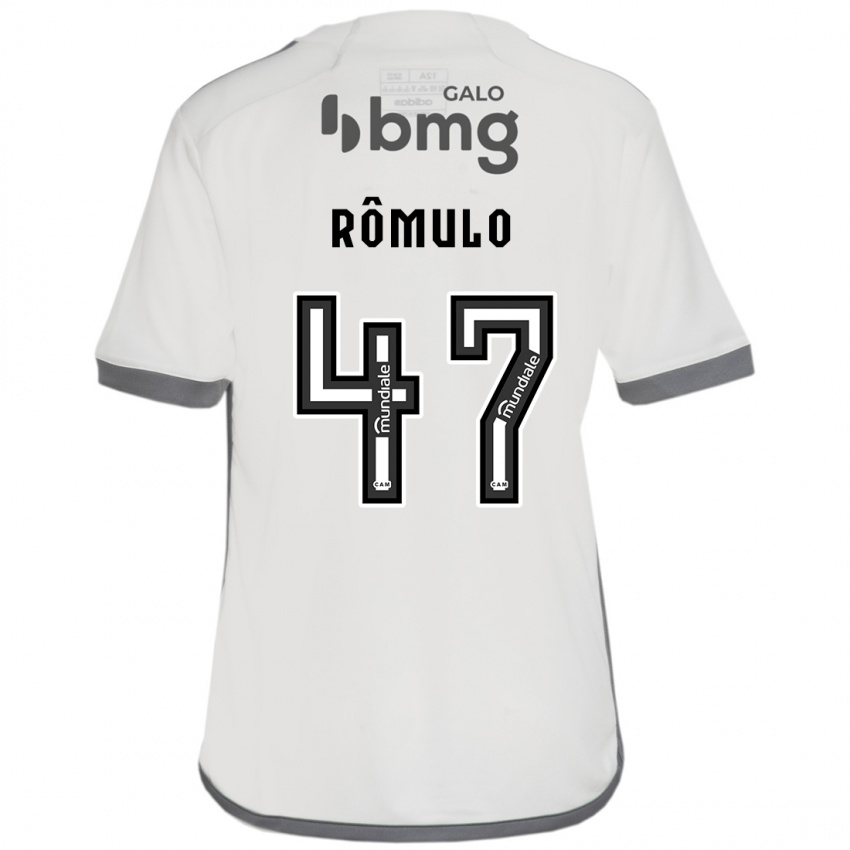 Criança Camisola Rômulo #47 Off White Alternativa 2024/25 Camisa Brasil