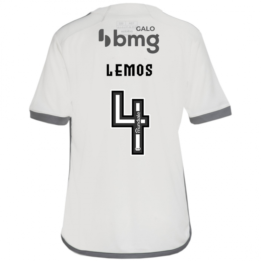 Criança Camisola Mauricio Lemos #4 Off White Alternativa 2024/25 Camisa Brasil