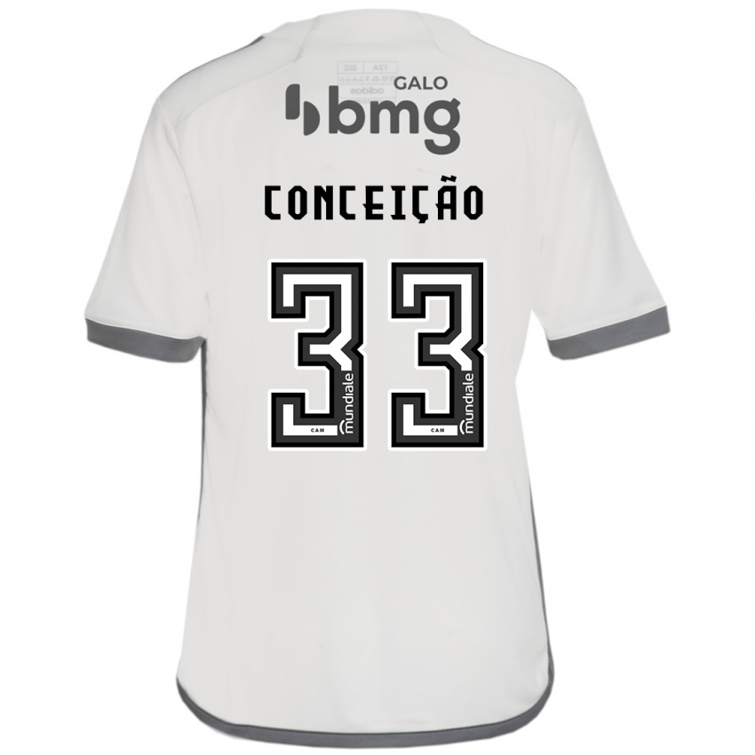 Criança Camisola Robert Conceição #33 Off White Alternativa 2024/25 Camisa Brasil