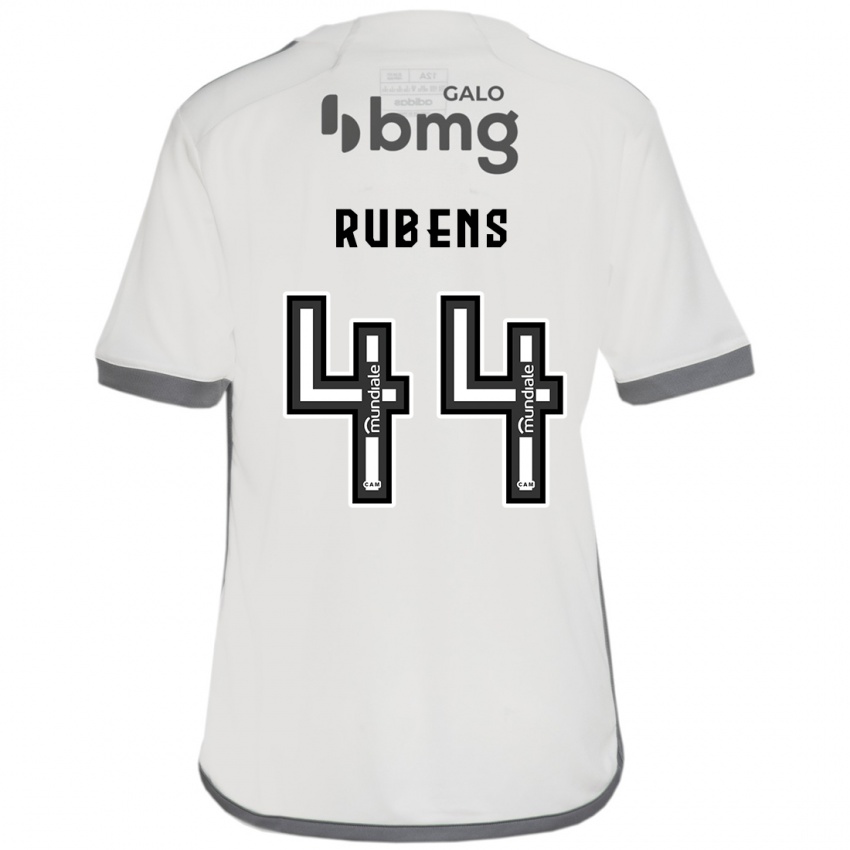 Criança Camisola Rubens #44 Off White Alternativa 2024/25 Camisa Brasil