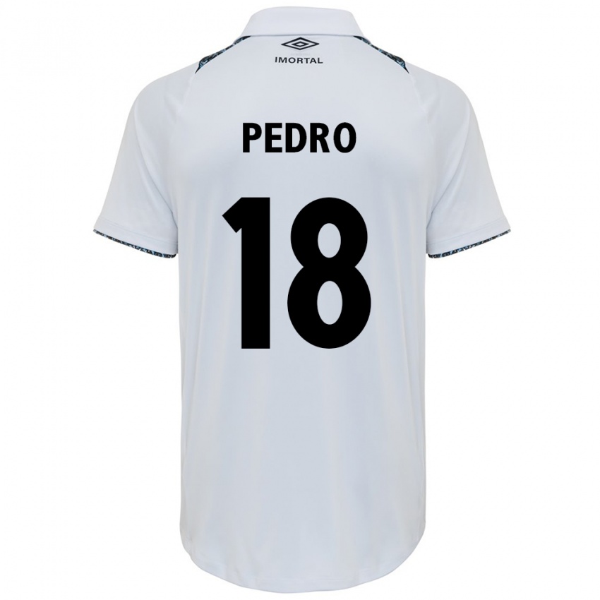 Criança Camisola João Pedro #18 Branco Azul Alternativa 2024/25 Camisa Brasil