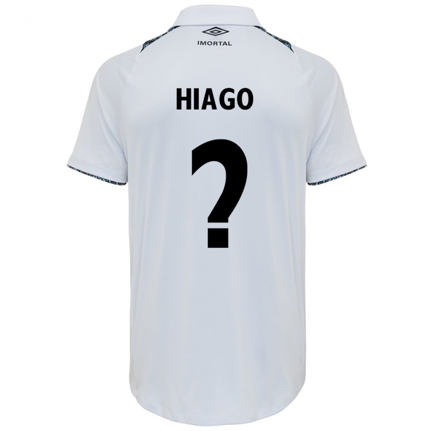 Criança Camisola Hiago #0 Branco Azul Alternativa 2024/25 Camisa Brasil