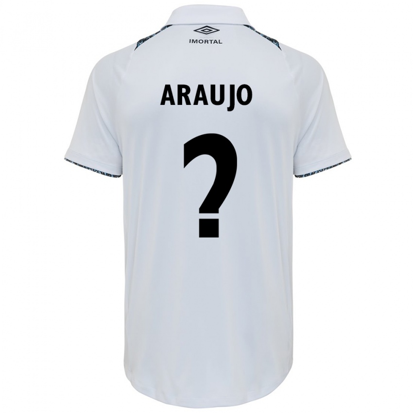 Criança Camisola Caio Araujo #0 Branco Azul Alternativa 2024/25 Camisa Brasil