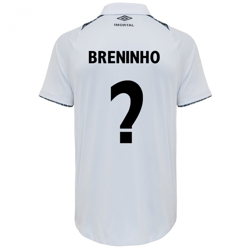 Criança Camisola Breninho #0 Branco Azul Alternativa 2024/25 Camisa Brasil