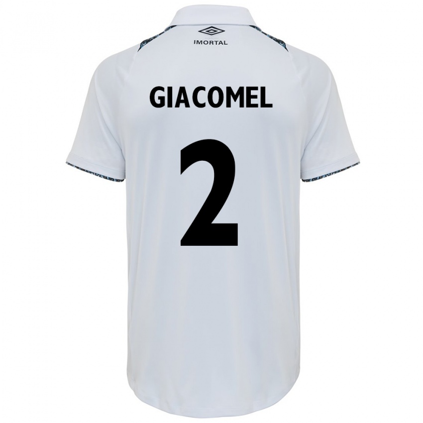 Criança Camisola Laís Giacomel #2 Branco Azul Alternativa 2024/25 Camisa Brasil