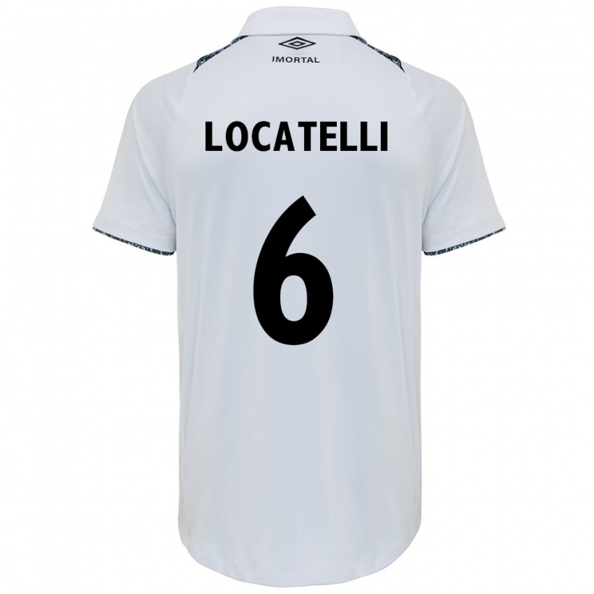 Criança Camisola Natane Locatelli #6 Branco Azul Alternativa 2024/25 Camisa Brasil