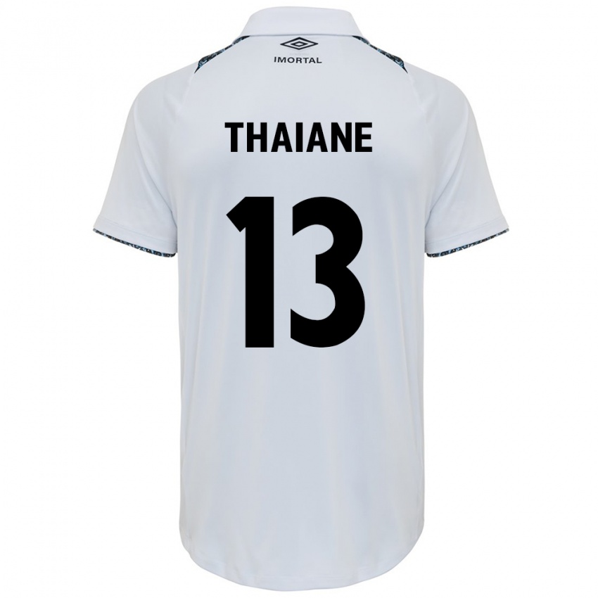 Criança Camisola Thaiane #13 Branco Azul Alternativa 2024/25 Camisa Brasil