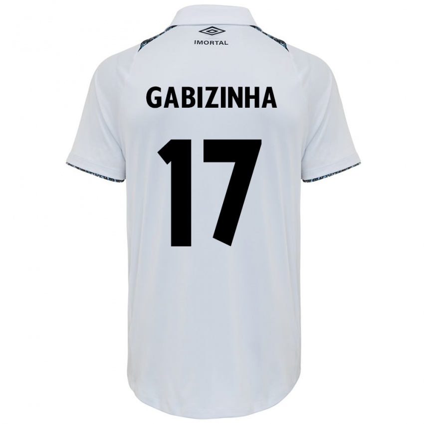 Criança Camisola Gabizinha #17 Branco Azul Alternativa 2024/25 Camisa Brasil