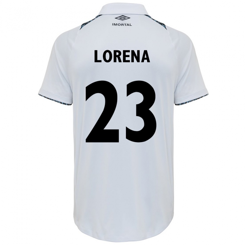 Criança Camisola Lorena #23 Branco Azul Alternativa 2024/25 Camisa Brasil