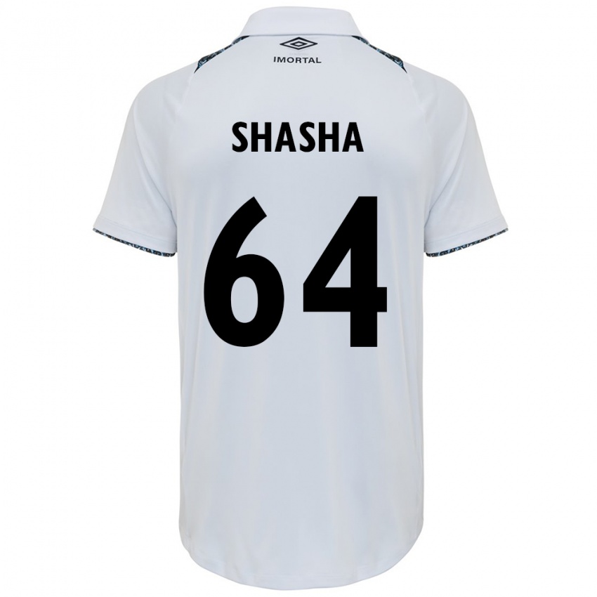 Criança Camisola Shashá #64 Branco Azul Alternativa 2024/25 Camisa Brasil