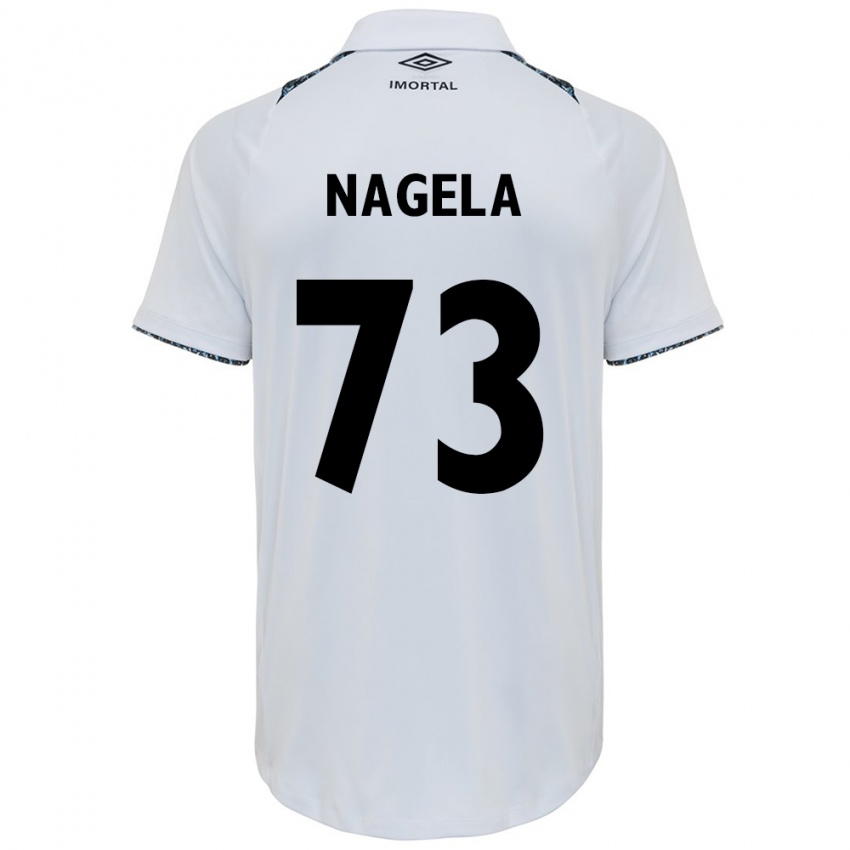 Criança Camisola Nágela #73 Branco Azul Alternativa 2024/25 Camisa Brasil