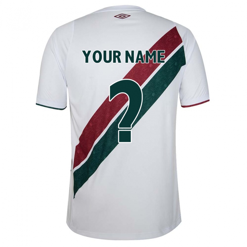 Criança Camisola Seu Nome #0 Branco Verde Castanho Alternativa 2024/25 Camisa Brasil