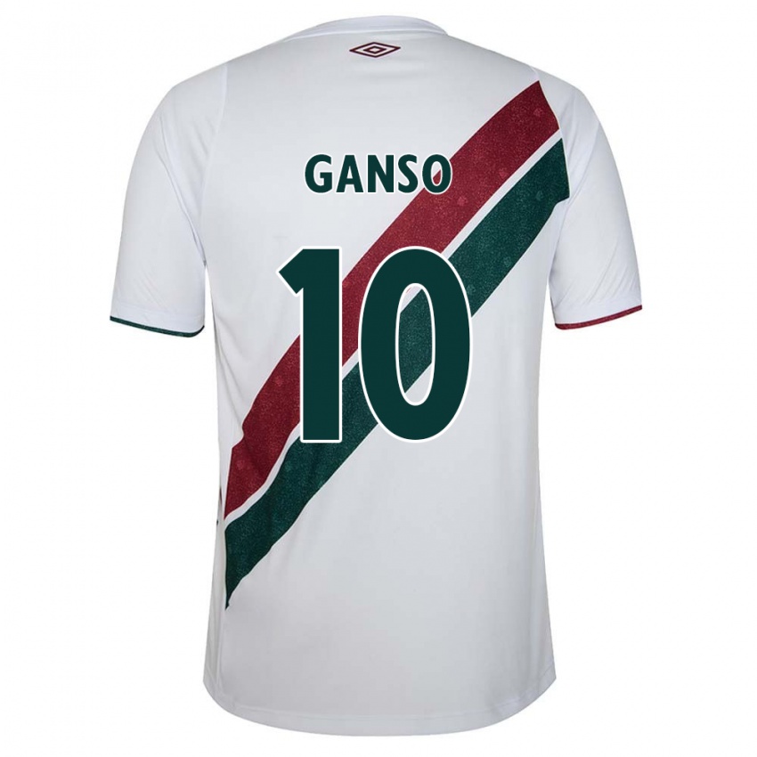 Criança Camisola Ganso #10 Branco Verde Castanho Alternativa 2024/25 Camisa Brasil