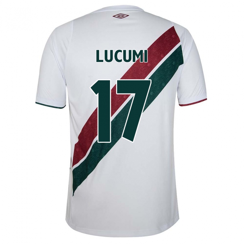 Criança Camisola Jan Lucumi #17 Branco Verde Castanho Alternativa 2024/25 Camisa Brasil