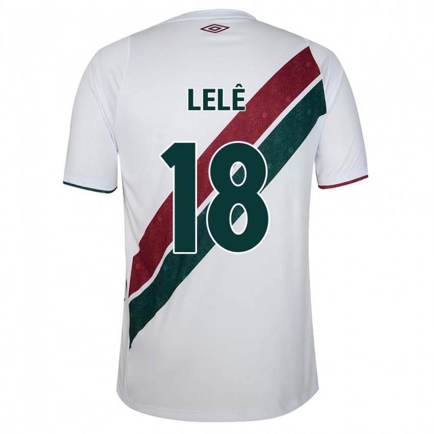 Criança Camisola Lelê #18 Branco Verde Castanho Alternativa 2024/25 Camisa Brasil