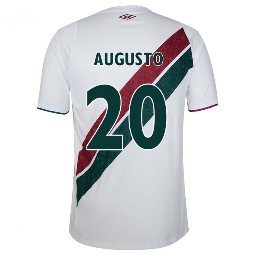 Criança Camisola Renato Augusto #20 Branco Verde Castanho Alternativa 2024/25 Camisa Brasil