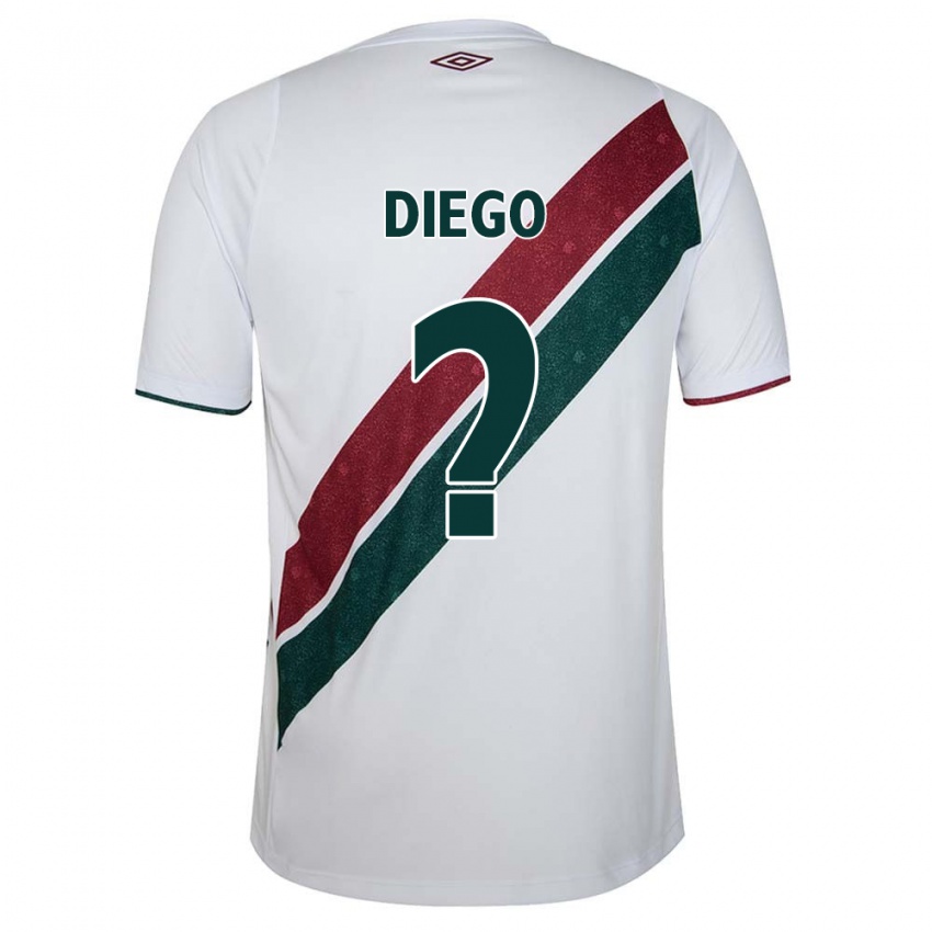 Criança Camisola Diego #0 Branco Verde Castanho Alternativa 2024/25 Camisa Brasil