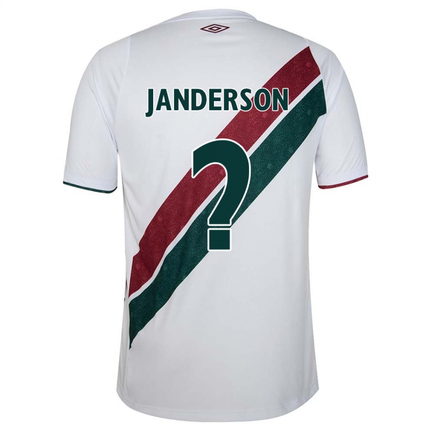 Criança Camisola Janderson #0 Branco Verde Castanho Alternativa 2024/25 Camisa Brasil