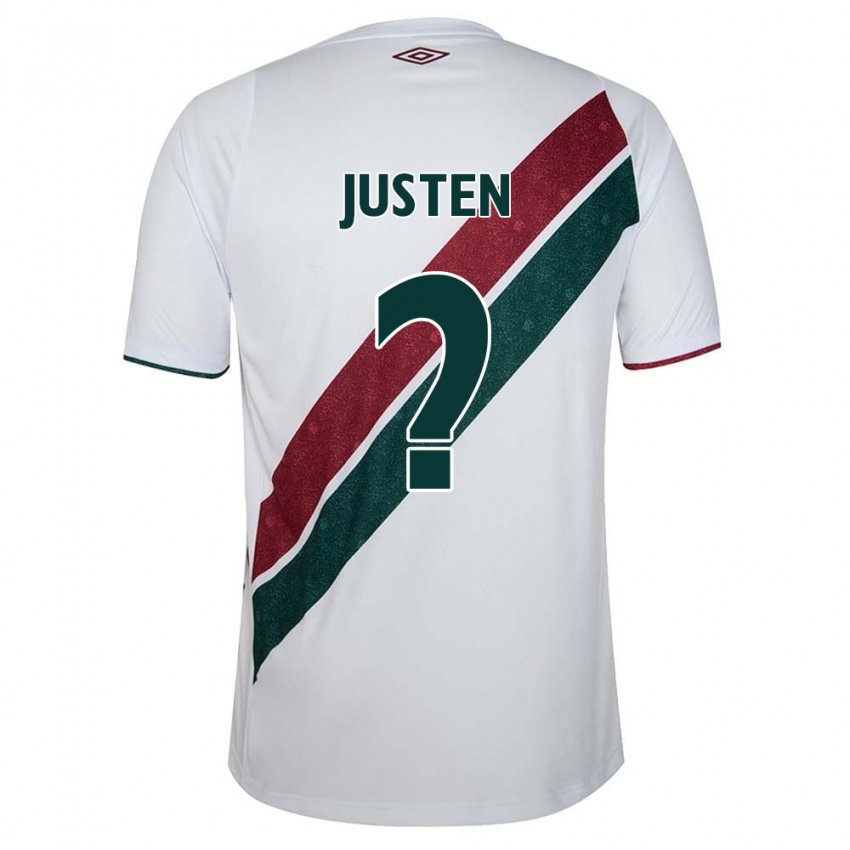 Criança Camisola Justen #0 Branco Verde Castanho Alternativa 2024/25 Camisa Brasil