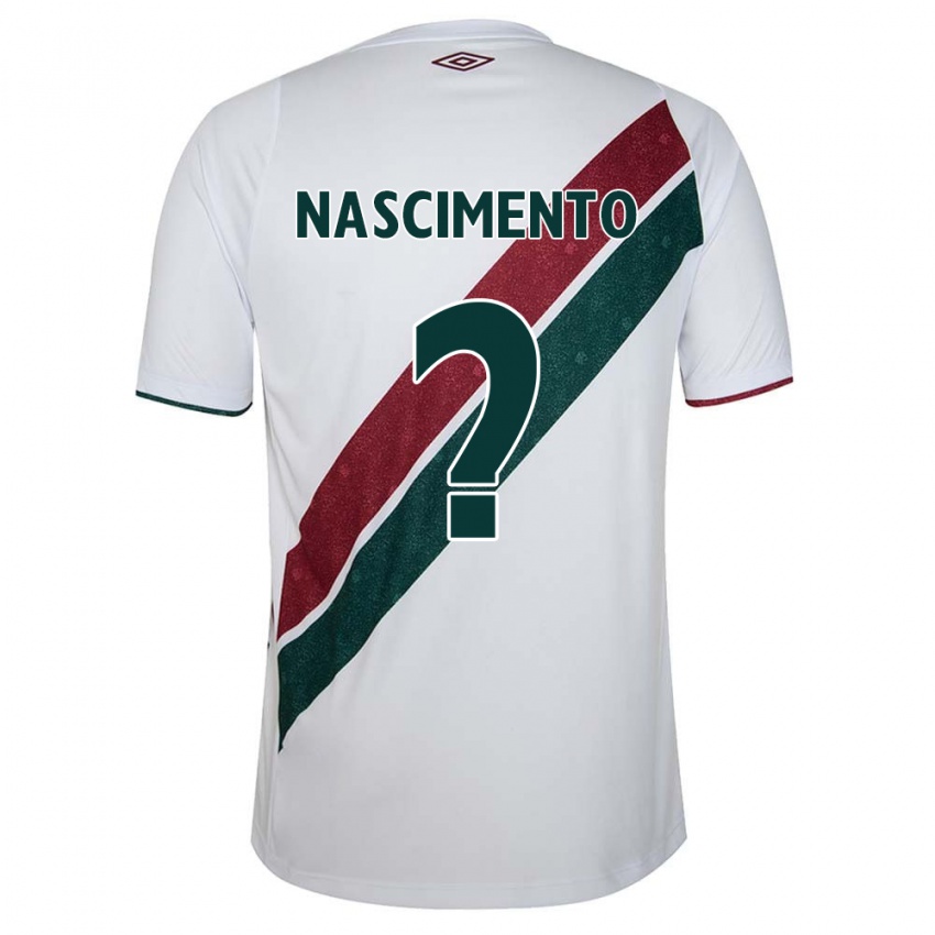 Criança Camisola Hiago Nascimento #0 Branco Verde Castanho Alternativa 2024/25 Camisa Brasil