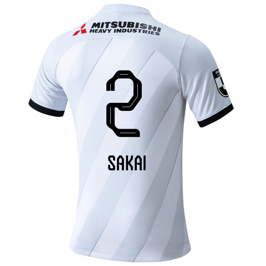 Criança Camisola Hiroki Sakai #2 Branco Cinza Alternativa 2024/25 Camisa Brasil