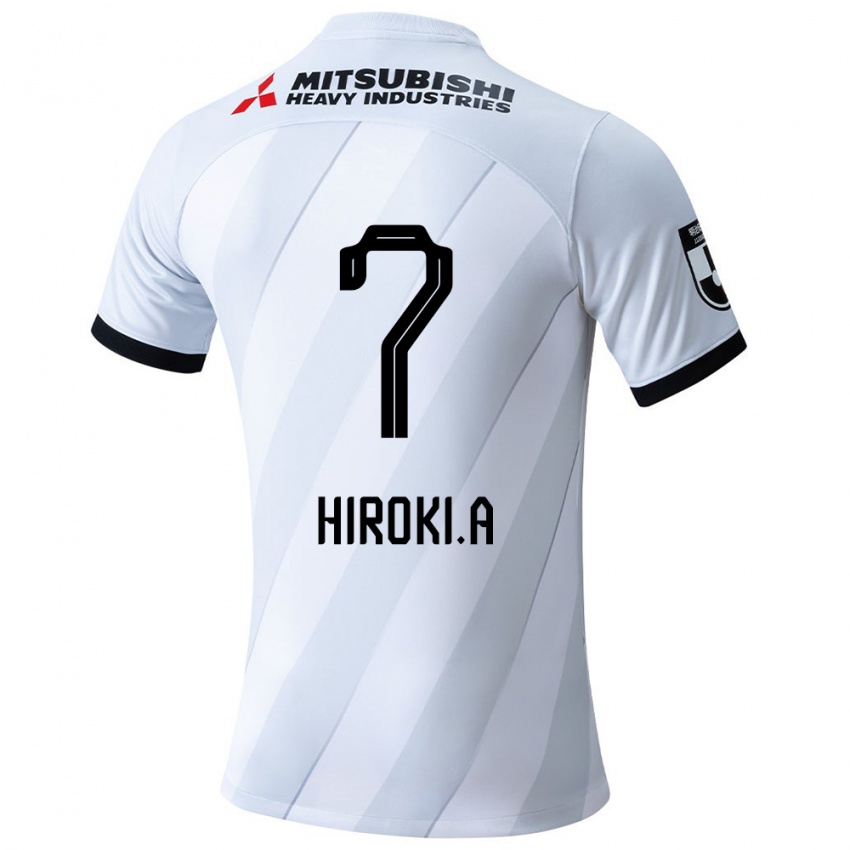 Criança Camisola Hiroki Abe #7 Branco Cinza Alternativa 2024/25 Camisa Brasil