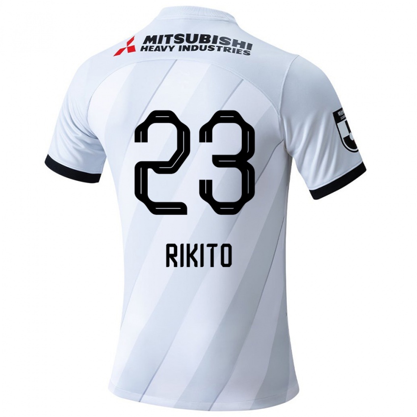 Criança Camisola Rikito Inoue #23 Branco Cinza Alternativa 2024/25 Camisa Brasil