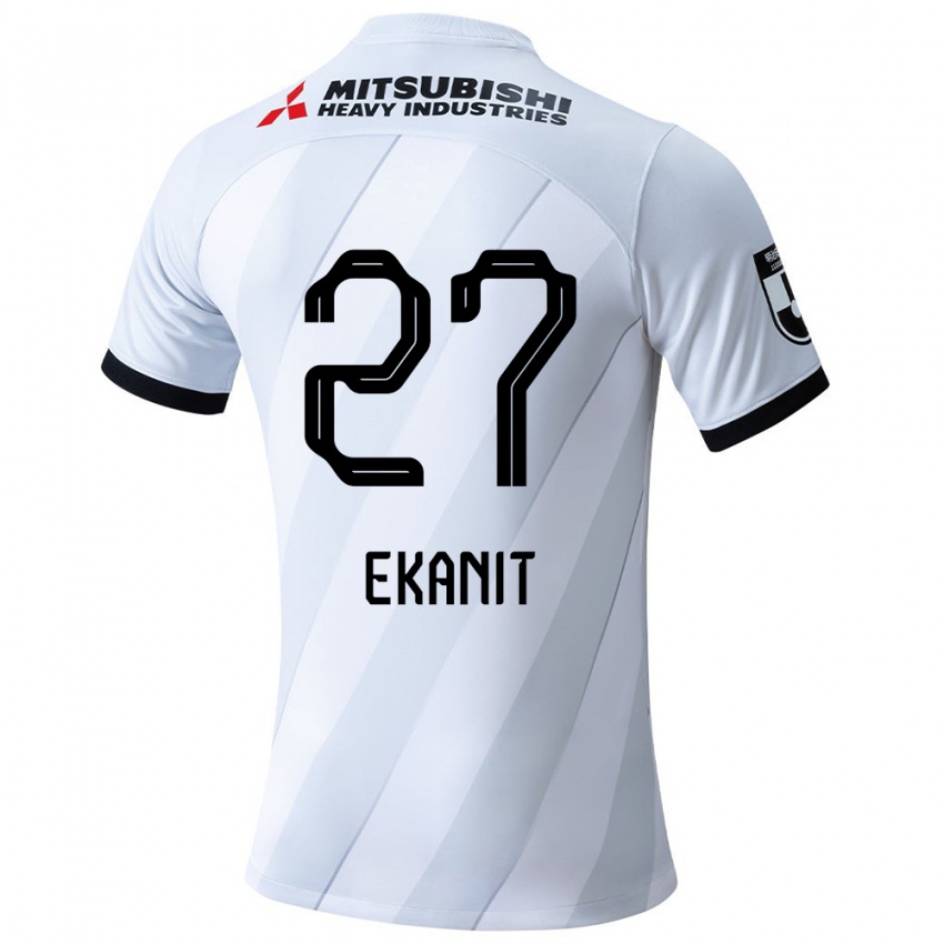 Criança Camisola Ekanit Panya #27 Branco Cinza Alternativa 2024/25 Camisa Brasil