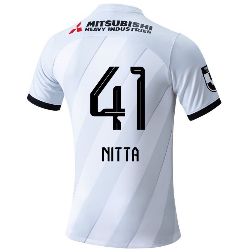 Criança Camisola Rio Nitta #41 Branco Cinza Alternativa 2024/25 Camisa Brasil