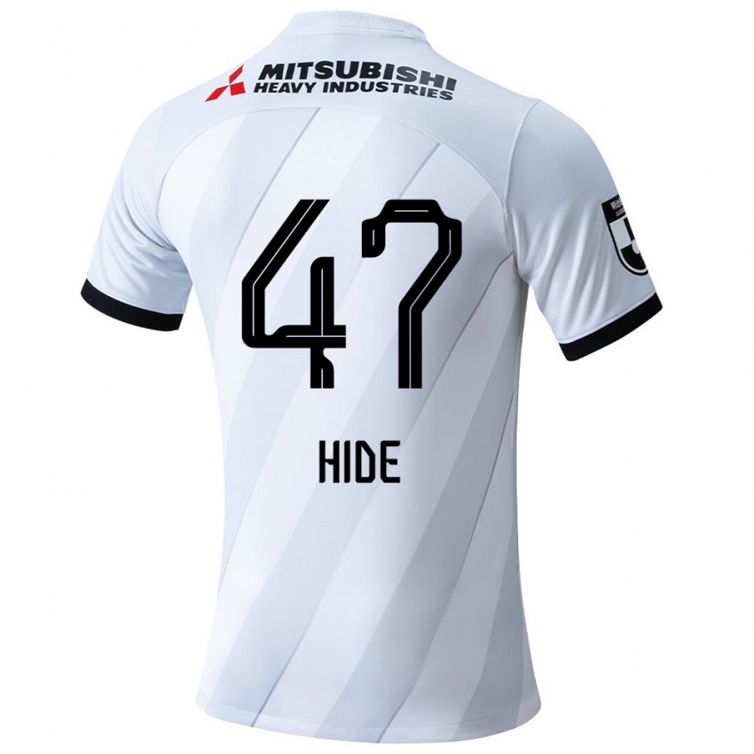 Criança Camisola Hidetoshi Takeda #47 Branco Cinza Alternativa 2024/25 Camisa Brasil