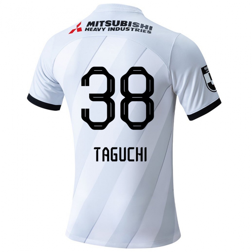 Criança Camisola Keita Taguchi #38 Branco Cinza Alternativa 2024/25 Camisa Brasil