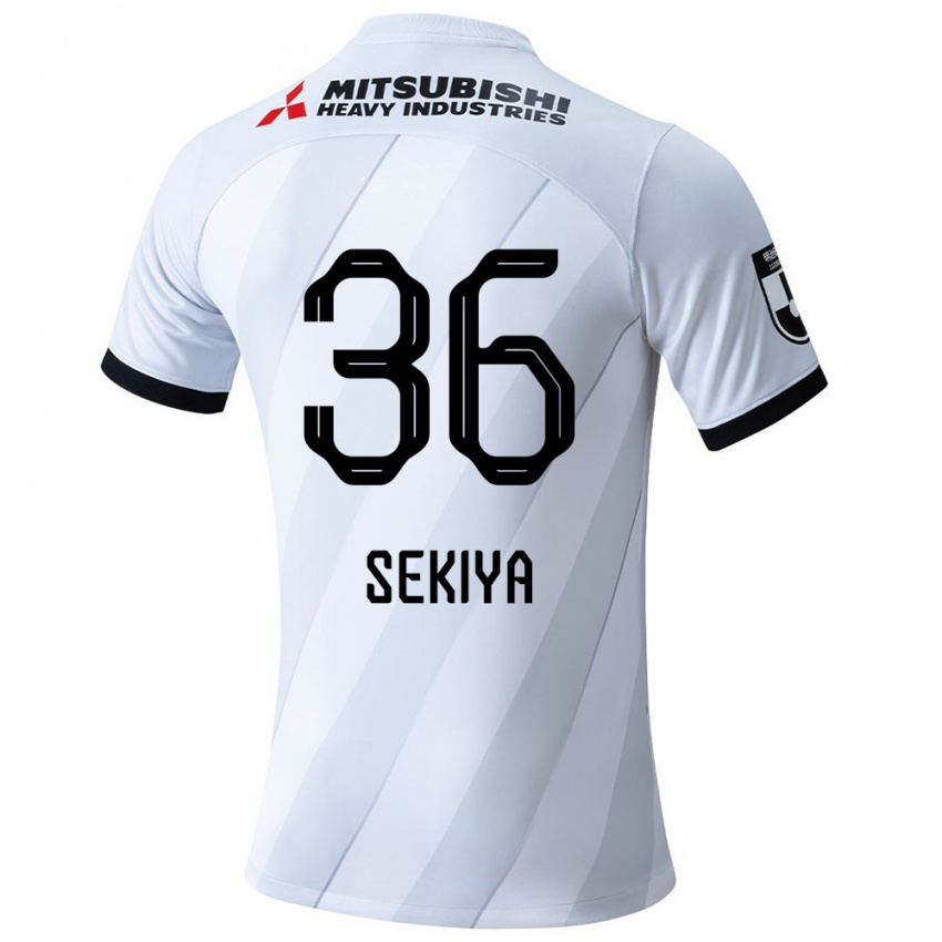 Criança Camisola Hikaru Sekiya #36 Branco Cinza Alternativa 2024/25 Camisa Brasil