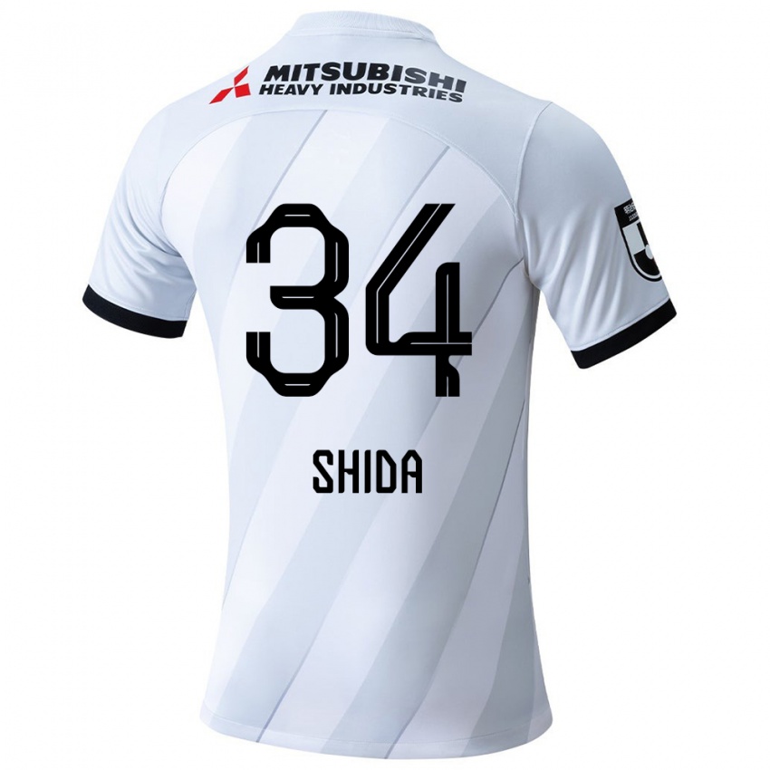 Criança Camisola Izuho Shida #34 Branco Cinza Alternativa 2024/25 Camisa Brasil