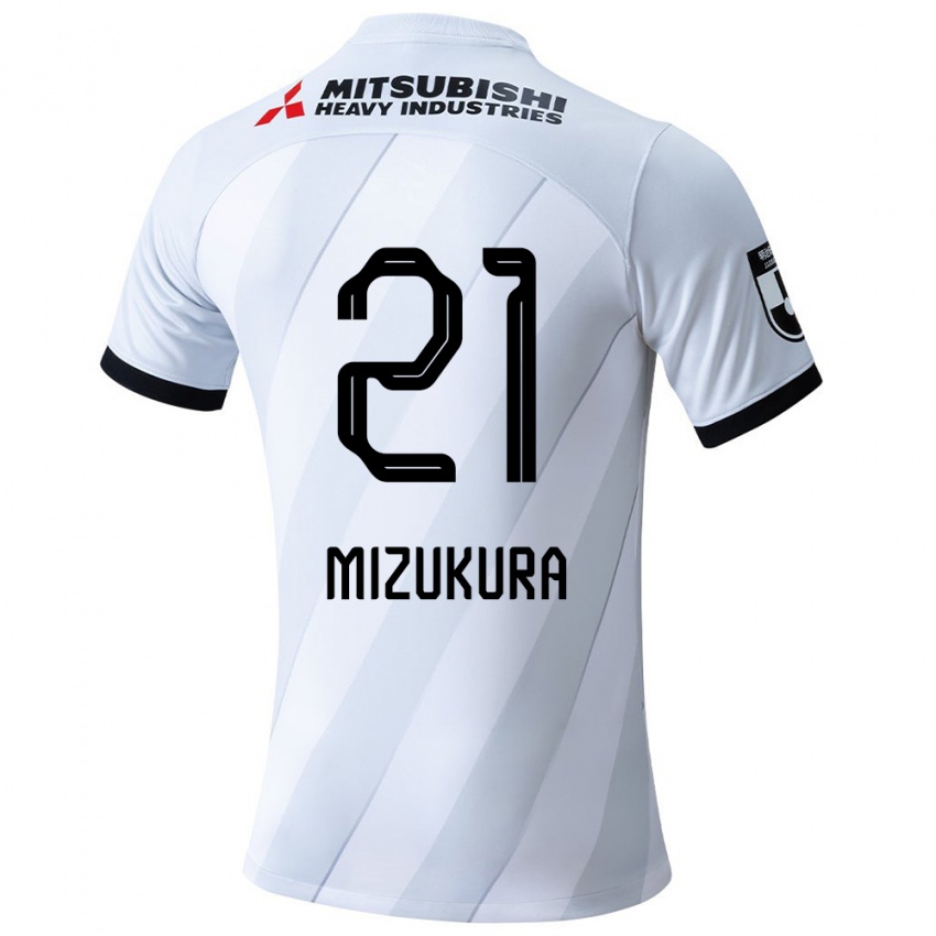 Criança Camisola Kei Mizukura #21 Branco Cinza Alternativa 2024/25 Camisa Brasil