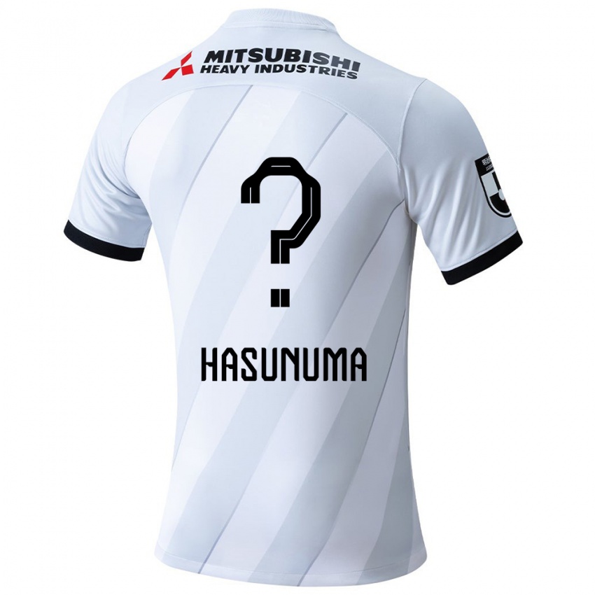 Criança Camisola Shunsuke Hasunuma #0 Branco Cinza Alternativa 2024/25 Camisa Brasil