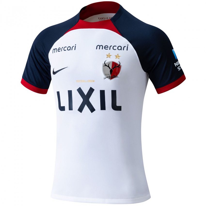 Criança Camisola Anthony Motosuna #25 Branco Azul Vermelho Alternativa 2024/25 Camisa Brasil