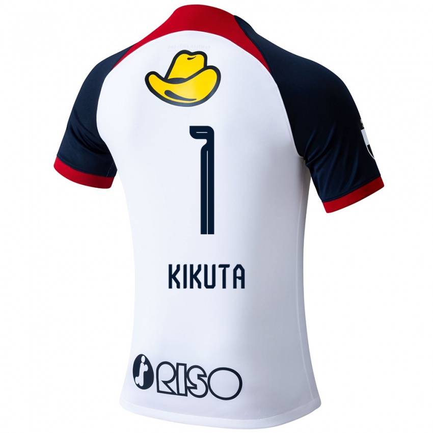 Criança Camisola Shuto Kikuta #1 Branco Azul Vermelho Alternativa 2024/25 Camisa Brasil