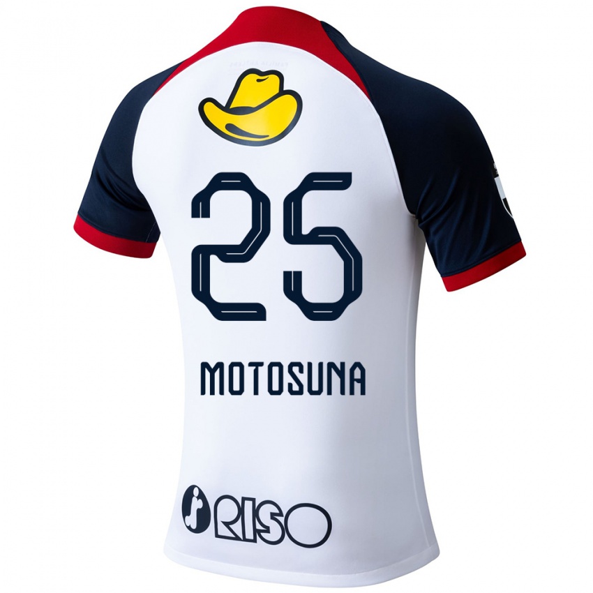 Criança Camisola Anthony Motosuna #25 Branco Azul Vermelho Alternativa 2024/25 Camisa Brasil