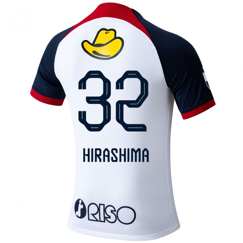 Criança Camisola Daigo Hirashima #32 Branco Azul Vermelho Alternativa 2024/25 Camisa Brasil