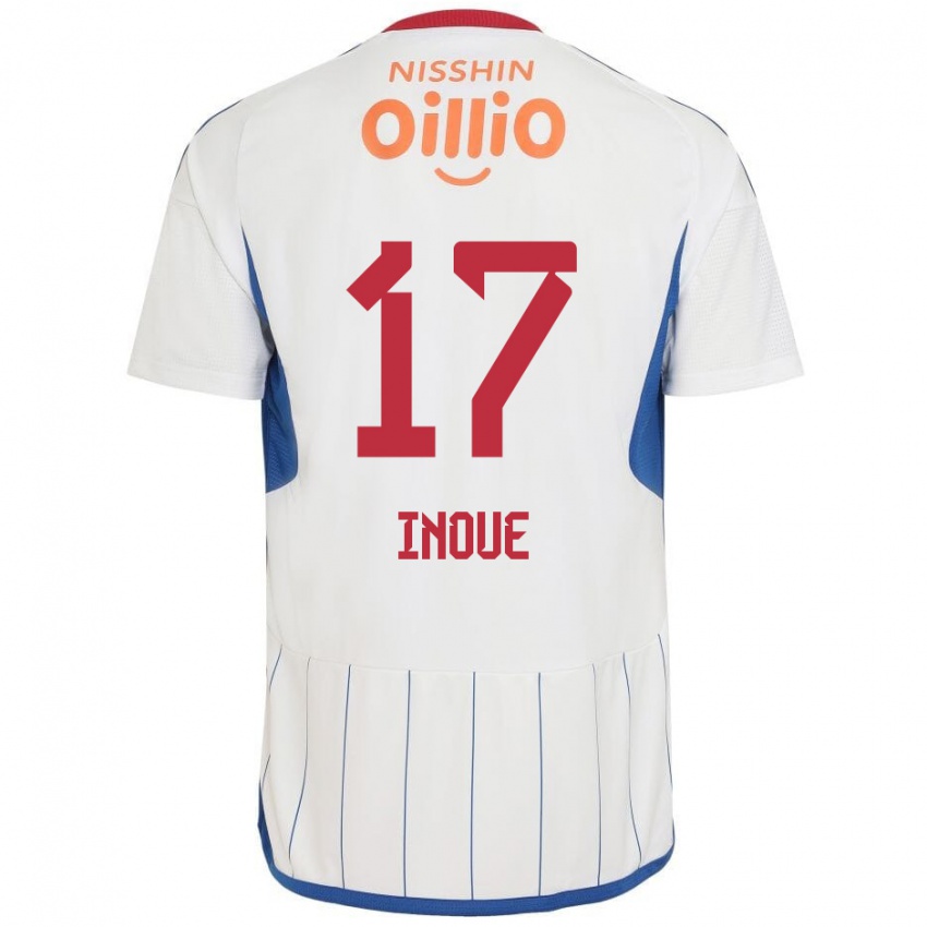 Criança Camisola Kenta Inoue #17 Branco Azul Vermelho Alternativa 2024/25 Camisa Brasil