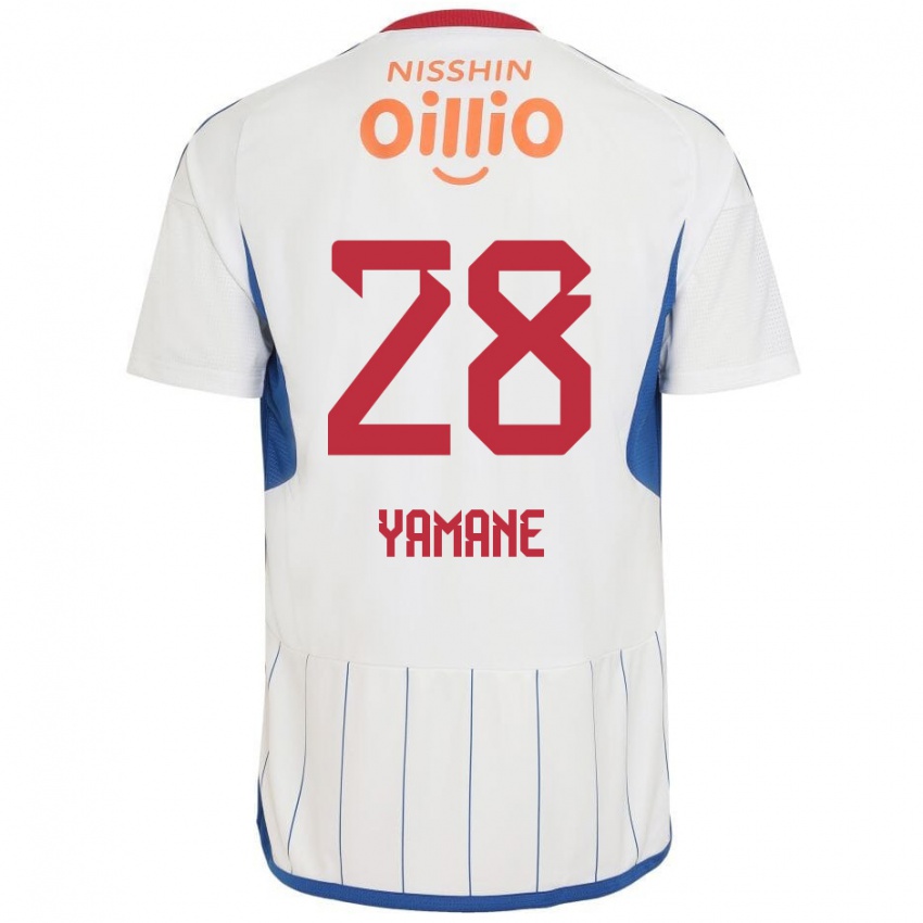 Criança Camisola Riku Yamane #28 Branco Azul Vermelho Alternativa 2024/25 Camisa Brasil